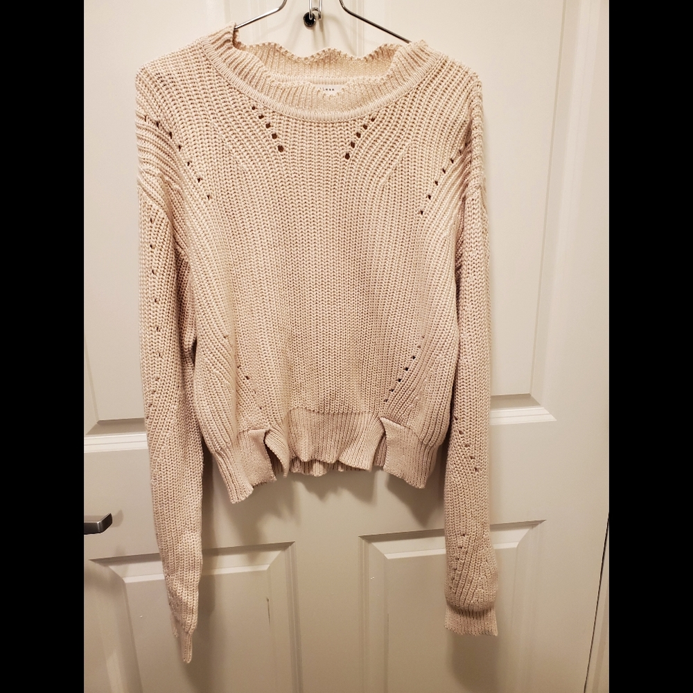 *NEW* Endless Rose Eliza Cable Knit Sweater Color Creme , Size M